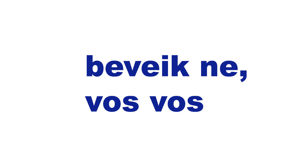 beveik ne, vos vos