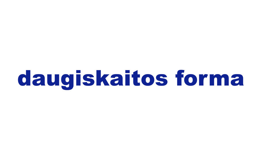 daugiskaitos forma