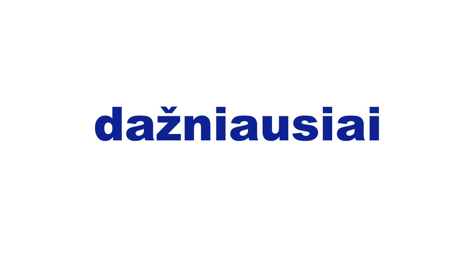 dažniausiai