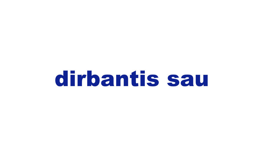 dirbantis sau, besiverčiantis privačia praktika