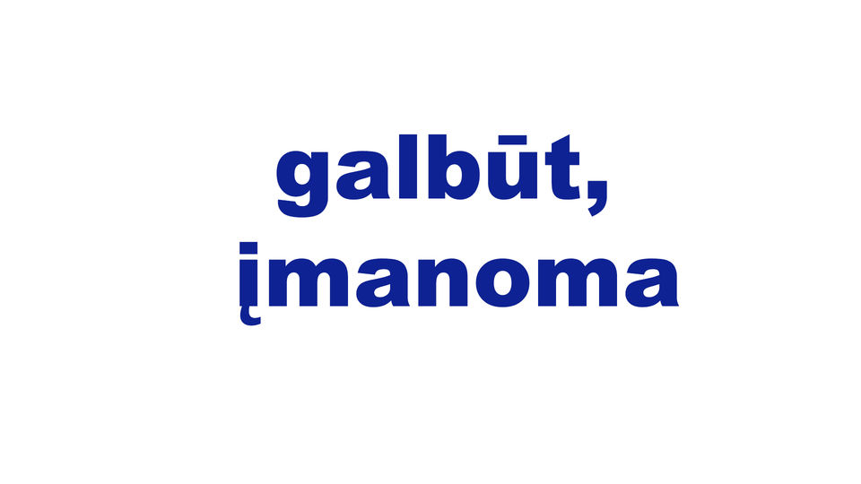 galbūt, įmanoma
