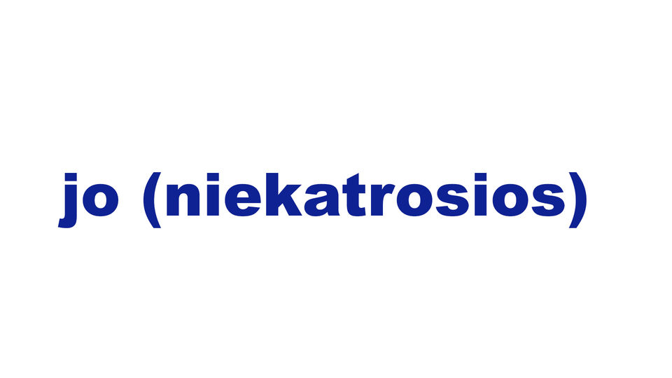 jo (niekatrosios)