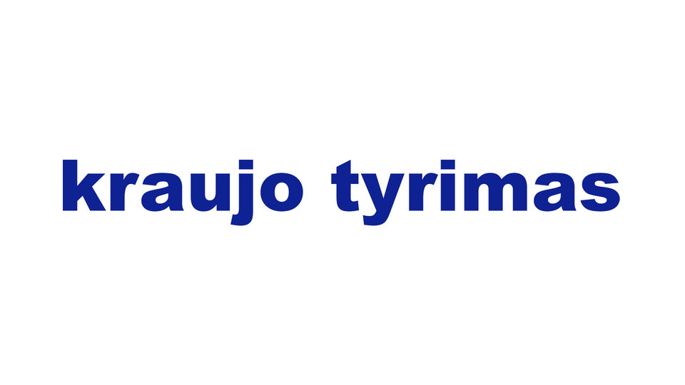 kraujo tyrimas