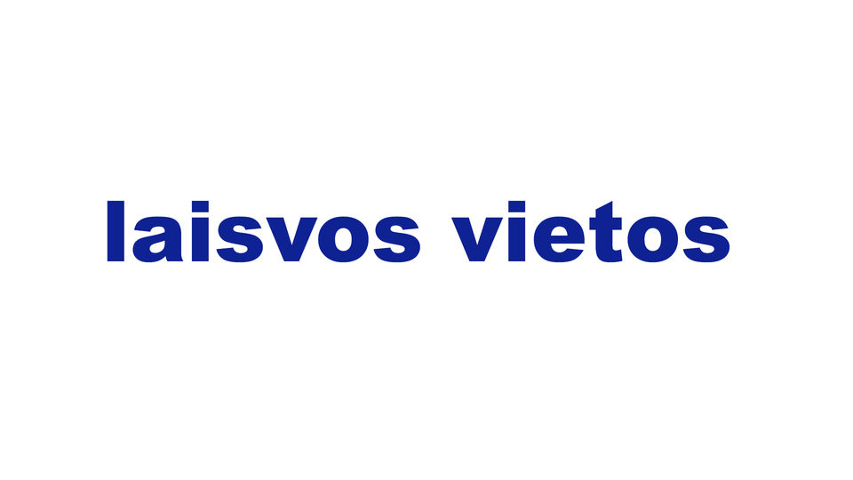 laisvos vietos