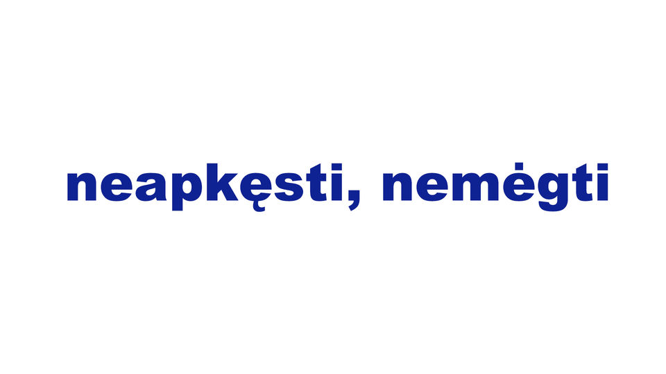 neapkęsti, nemėgti