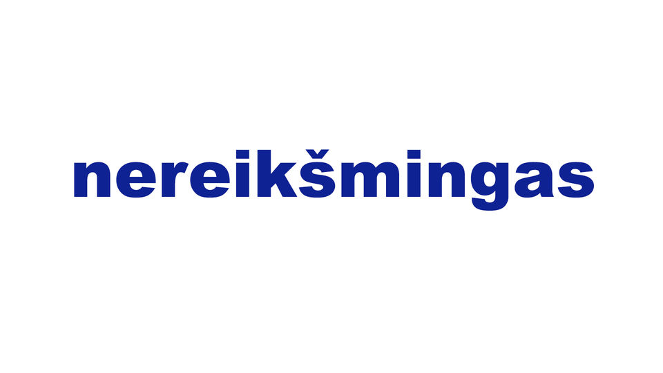 nereikšmingas