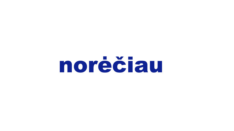 norėčiau