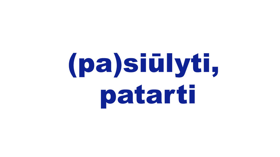 (pa)siūlyti; patarti