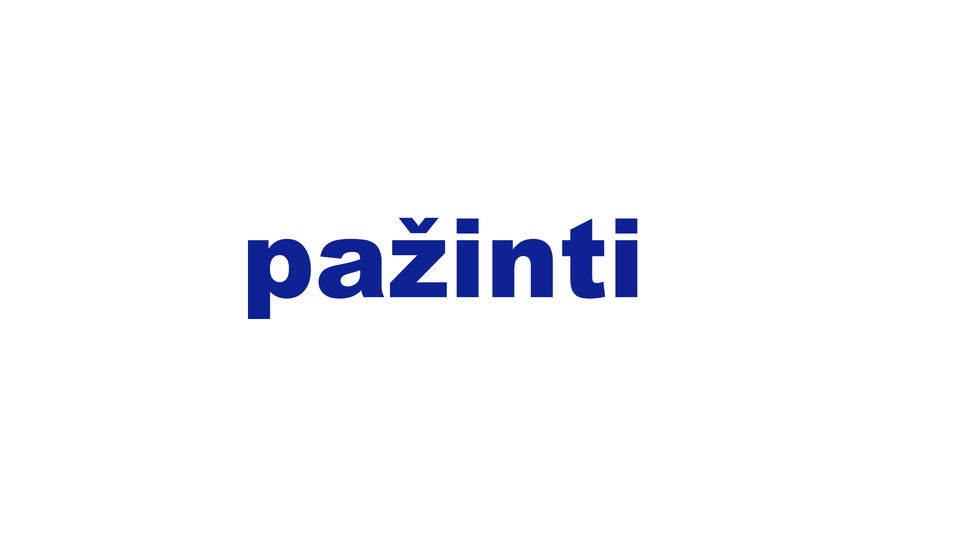pažinti