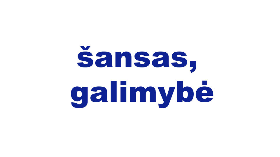 šansas, galimybė