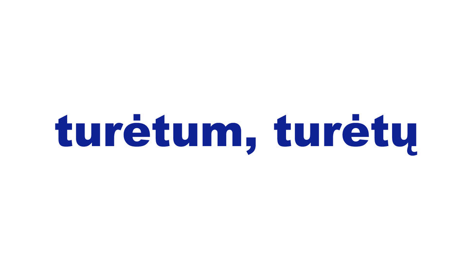 turėtum, turėtų