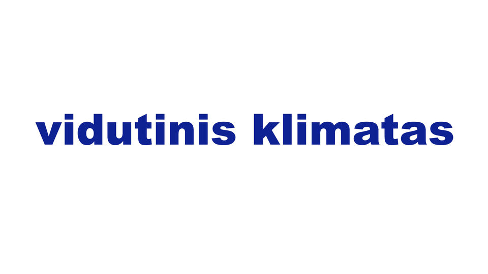 vidutinis klimatas