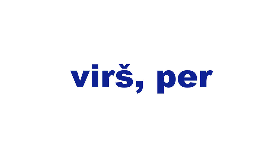 virš, per