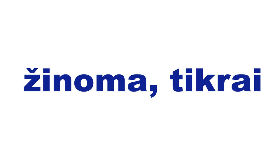 žinoma, tikrai